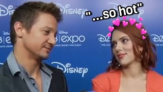 scarlett johansson flirting with everyone in the marvel cast for 13 minutes straight