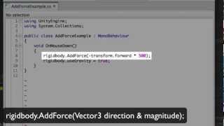 AddForce - Unity Official Tutorials