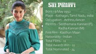 Sai Pallavi | Movie List | South Indian Actress | Indian Cinema