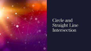 Paper 2 救命26條 : 27 Circle and Straight line Intersection