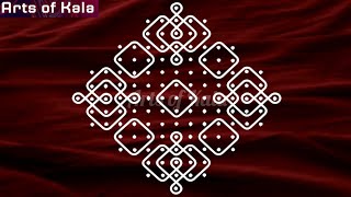 beginners big sikku kolam 15to1 pulli/new sikku kolam 15x1dot/beginners friday sikku kolam 15x1 dots