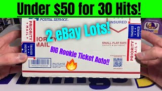 Loving This eBay Football Lot Find For Under $50!! BIG Rookie Ticket Auto! 30+ Hits!