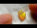 ethiopian opal drying. the slow and careful way... successful amazing welo opal after drying