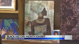 Sunset Middle shares Black History Month exhibit