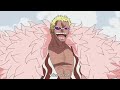 video kuma doflamingo vs moria vs little oars jr