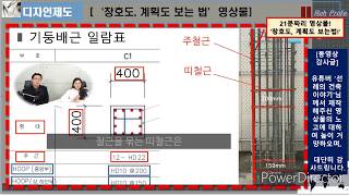 {묘허} 디자인제도_11주차-01강_ '설계도면 보는법(구조도,기계도면)1편'_ 입면도,단면도그리기해설'2편_ 디자인제도실습_ 제도실습 교육 동영상_ 디자인제도 비대면수업