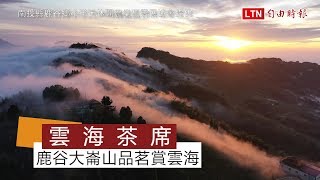 「品茗」騰雲駕霧非夢事 南投大崙山推「雲海茶席」(南投縣鹿谷鄉小半天休閒農業區發展協會提供)