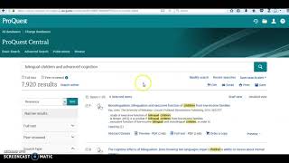 LIS 623 - Proquest Central Tutorial