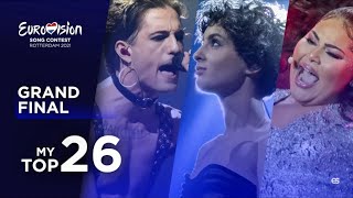 Eurovision 2021 Grand Final My Top 26 (Turkish Jury) | All Songs Recap