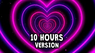 Neon Lights Love Heart Tunnel Particles Background 10 hours | HD Vj loop Disco Pink and Purple