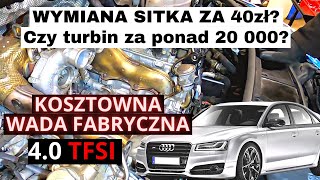 Audi S8 D4 Plus - Czyli TANIO nie będzie. Akcja serwisowa sitka turbosprężarek