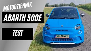 Motodziennik test - ABARTH 500e - 155 KM ale... ZEWNĘTRZNY głośnik!