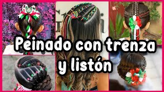 🛑 Peinado con trenza y liston para cualquier fecha  #hairstyle #peinados