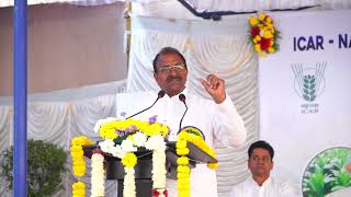 Sri Som veeraju, Ex- MLC, AP addressed the gathering on the occasion of ICAR-NIRCA Foundation Day