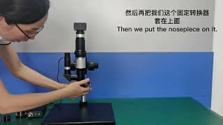 How to Install Nosepiece on BS-1085 Monocular Zoom Microscope?