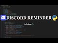 Simple Discord Reminder Bot with Python 🐍 (No Bot Setup, Just Webhook)