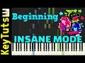 Beginning from Deltarune - Insane Mode [Piano Tutorial] (Synthesia)