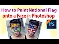 How to Paint National Flag onto a Face in Photoshop