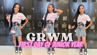GRWM: First Day Of School ☆ + Mini Vlog | Junior Year ꨄ