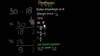 Sederhanakan angka-angka perbandingan di b... | Matematika 5 SD | Kelas 5 | 5 | Matematika