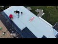 full time lapse storm approved flat roof replacement