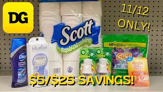*Dollar General* EASY ALL DIGITAL $10 DEAL! | $5/$25 SAVINGS! | 11/12 ONLY! | Meek’s Coupon Life