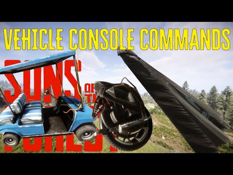 How to Spawn All Vehicles Console Commands Sons of the Forest