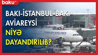 Bakı-İstanbul-Bakı aviareysi niyə dayandırılıb? - BAKU TV