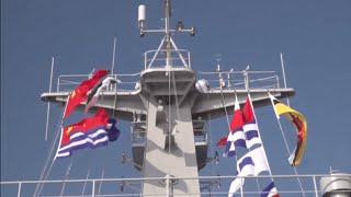 Chinese Navy training ship Qi Jiguang arrives at Brunei for goodwill visit