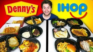 IHOP DINNERS vs. DENNY'S DINNERS - $200 Restaurant Taste Test!