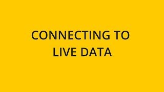 Connecting to Live Data | Sisense Tutorials: Connecting to Data