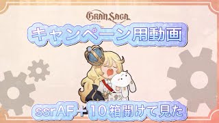 【グランサガ】久しぶりにSSRAF+の箱１０個開けた結果！①