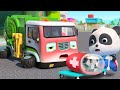 Garbage Truck is Sick Song | Cars Rescue Song | Nursery Rhyme & Kids Song | BabyBus - Cars World