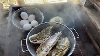 Cooking with the earth / hot springs onsen in Japan 🇯🇵