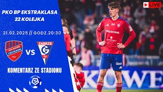 RAKÓW CZĘSTOCHOWA VS GÓRNIK ZABRZE - KOMENTARZ ZE STADIONU - EKSTRAKLASA - 21.02.2025r.