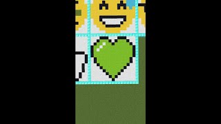 Minecraft satisfying 💚 (green heart) emoji #27: #minecraft​ #satisfying​ #shorts