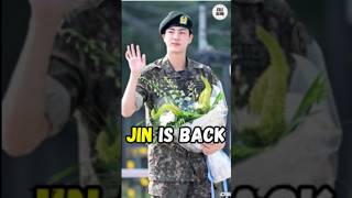 Jin Breaks Down in Tears as He is Discharged from Military Service #kpop #bts #jindischarged #shorts