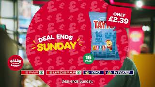 Tayto 16 pack ONLY £2.39 at EUROSPAR!