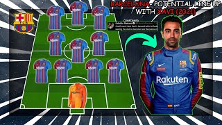 BARCELONA - Potential Lineup With Xavi Hernández (2021)
