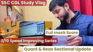 Study Vlog SSC CGL 2025| Full Mock Update| Alpha Dominion #ssccglstudyvlog #sscaspirantlife