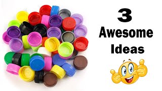 DIY - 3 Awesome Ideas from Plastic Bottle Caps - Recycle Ideas - Best Out of Waste #36