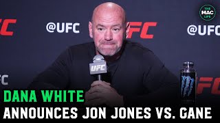 Dana White announces Jon Jones vs. Ciryl Gane; Releases Francis Ngannou from UFC