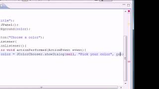 Java Video Tutorial Part 85 | JColorChooser