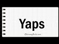 How to Say Yaps in Mandarin Chinese