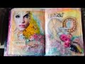 GlueBooks /Junk Journals : Spread /Collage: Yellows and Pinks