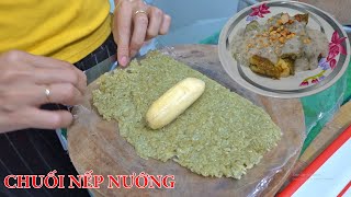 Chuối nếp nướng bằng chảo đơn giản tại nhà