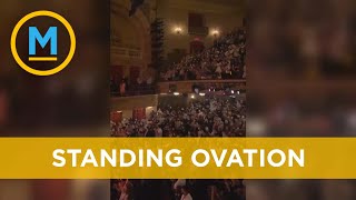 Crowd gives incredible standing ovation for in-person broadway performance | Your Morning