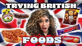 AMERICANS TRY BRITISH FOODS?! 🇬🇧