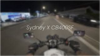 hitting VTEC at night.... HONDA CB400SF X NIGHT RIDE