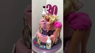 Drunken Barbie Themed Cake